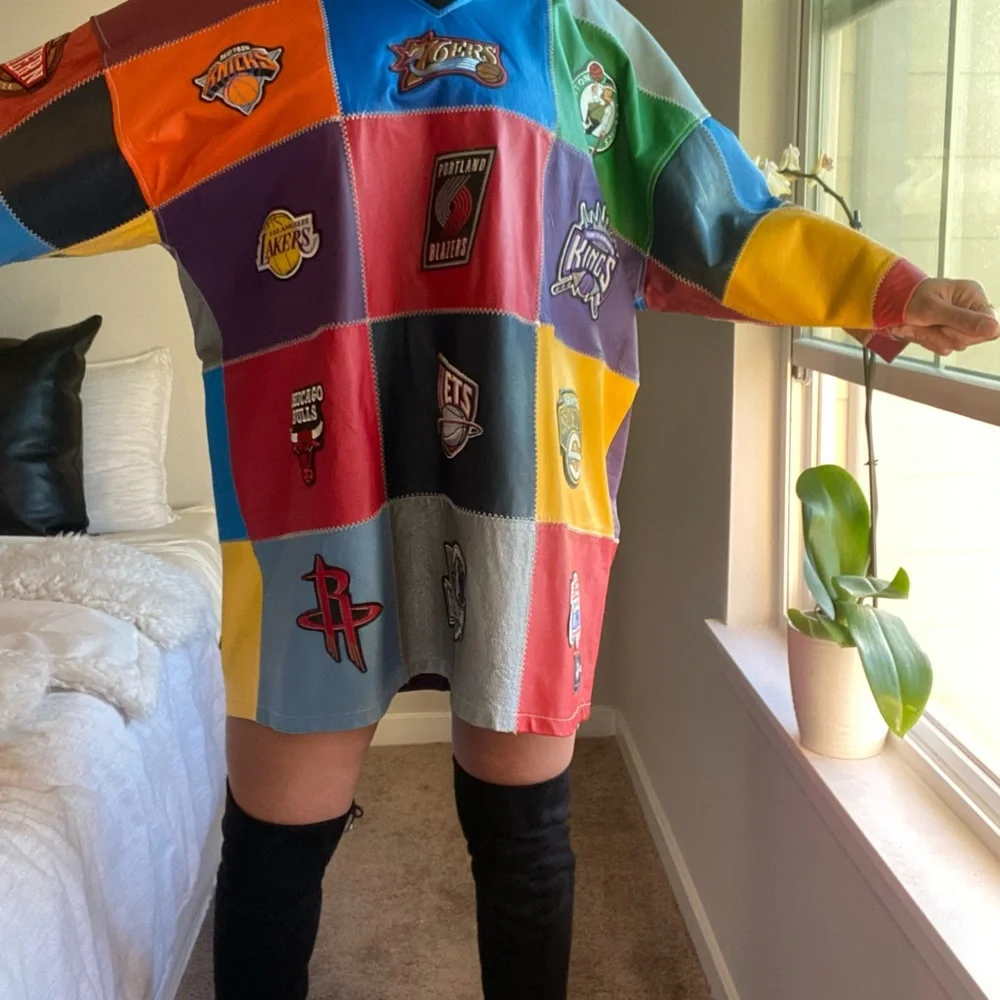 Colorful Patchwork NBA Top - Picture 5 of 7
